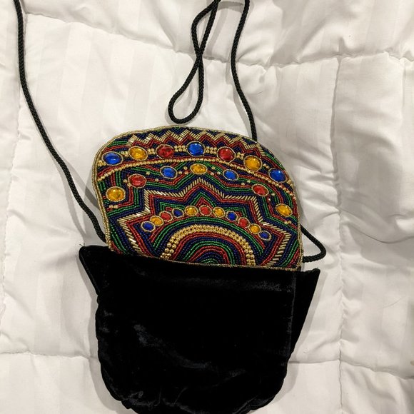 Vintage Sorpresa! Velvet Beaded Evening Bag - Picture 5 of 5